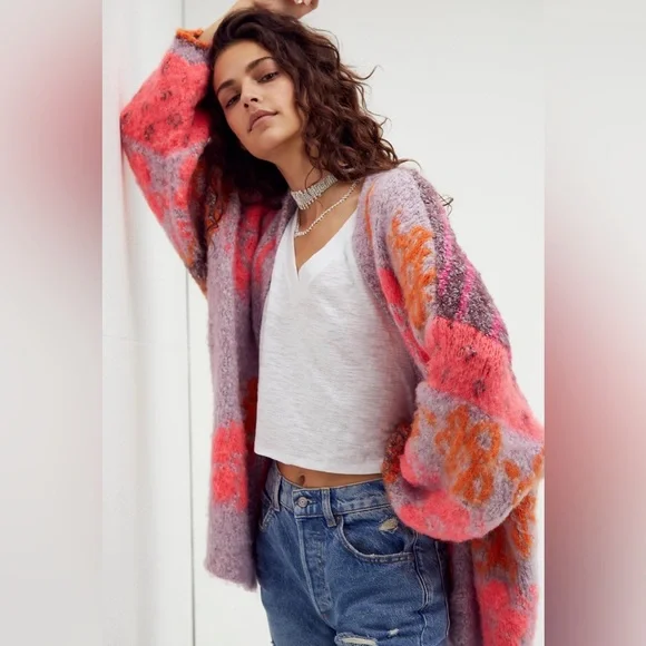 Free People NwT $198 Gather Me Close Cardi - Picture 1 of 3